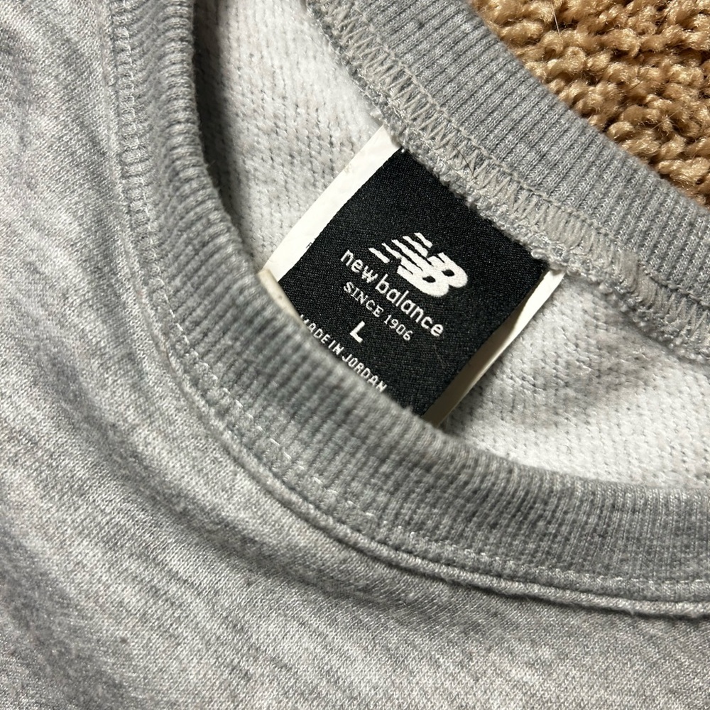 New Balance Light Gray Crewneck Sweater